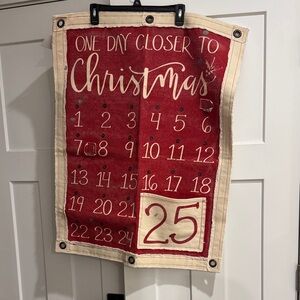 Christmas Wall Advent Calendar, 100% Cotton, Missing Day Counter